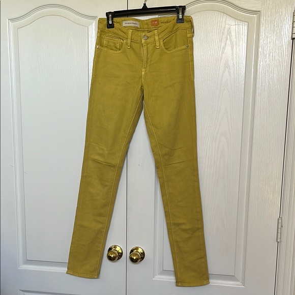 Pilcro Denim - Pilcro Yellow Skinny Jeans Vibrant Style